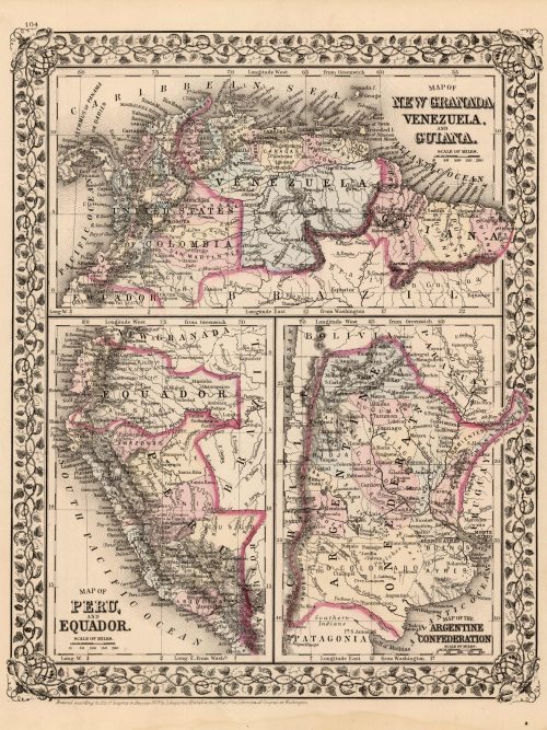 Map of New Granada