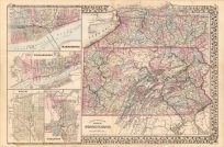 County Map of the State of Pennsylvania