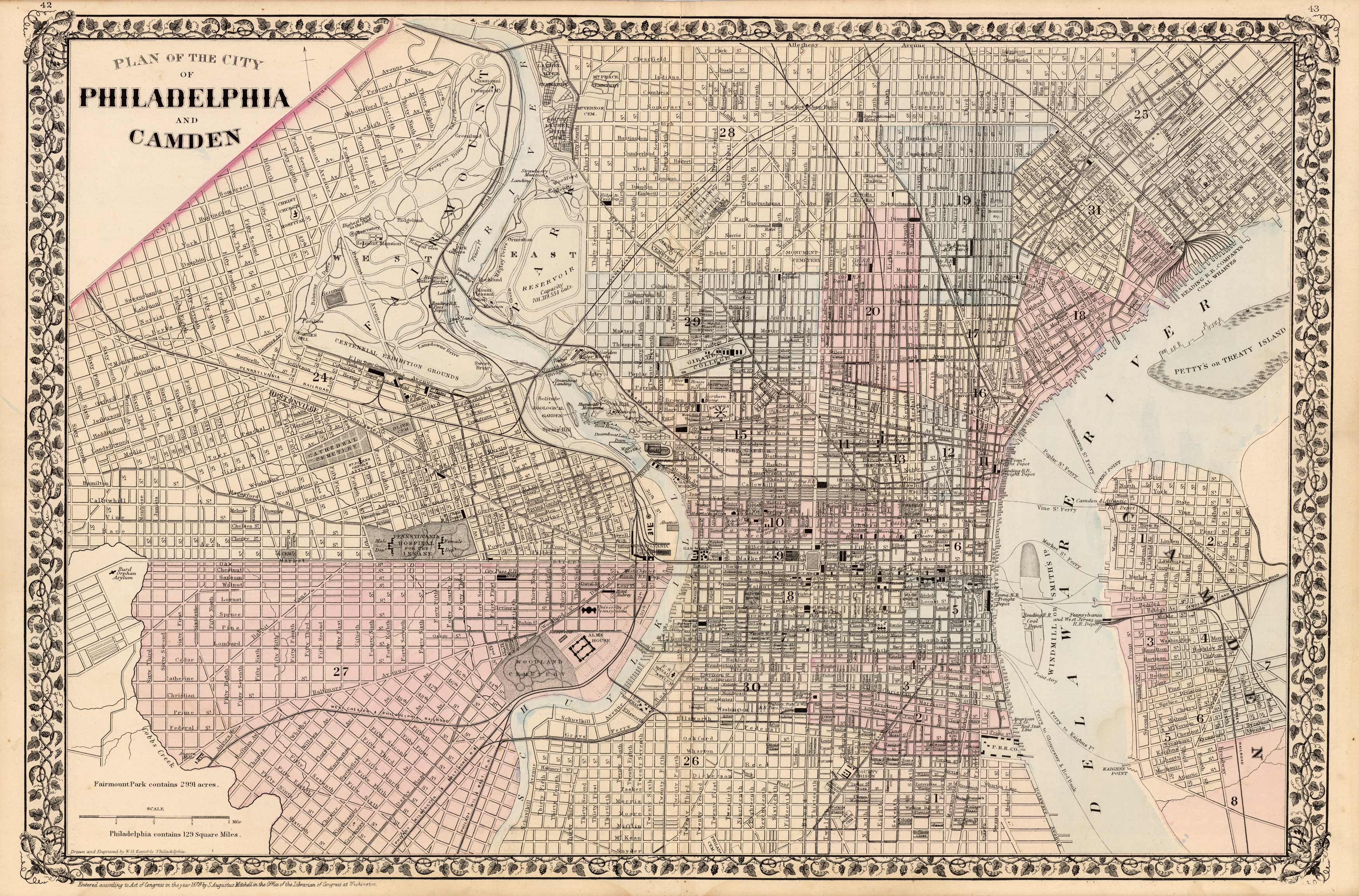 Plan of the City of Philadelphia and Camden Plan of the City of Philadelphia and Camden