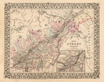 Map of Quebec in Counties; Environs of Montreal