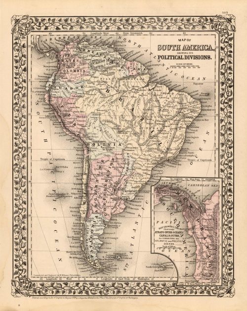 Map of South America