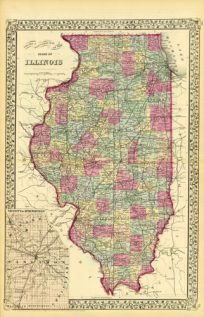 County &Township Map of the State of Illinois
