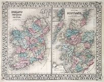 Ireland in Provinces and Counties -- County Map of Scotland