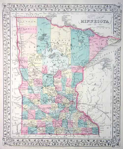 County Map of Minnesota