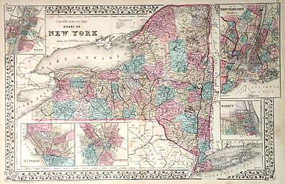County Map of the State of New York