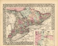Map of Ontario in Counties