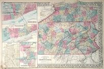 County Map of the State of Pennsylvania