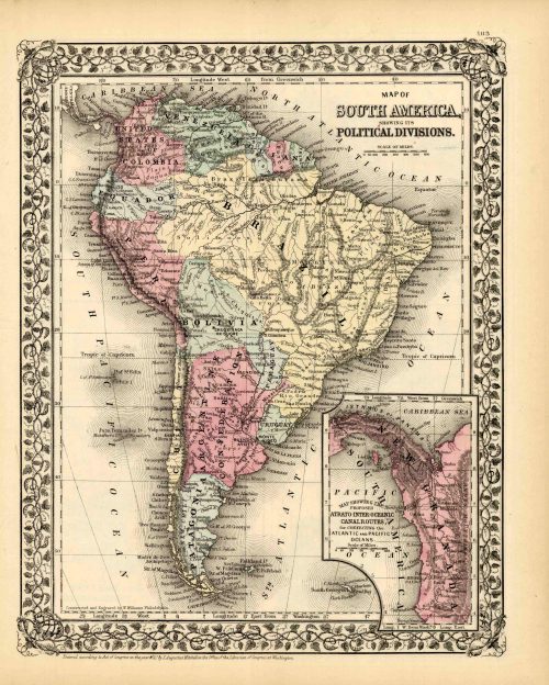 Map of South America