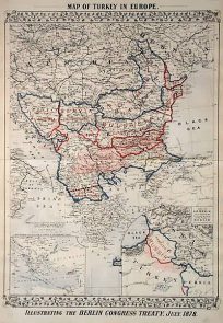 Map of Turkey in Europe with an inst map of Armenia