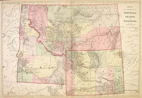 County & Township Map Montana County & Township Map Montana