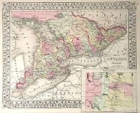 Map of Ontario in Counties