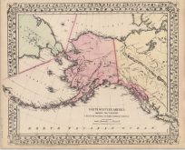 North Western America Showing the Territory Ceded by Russia to the United States