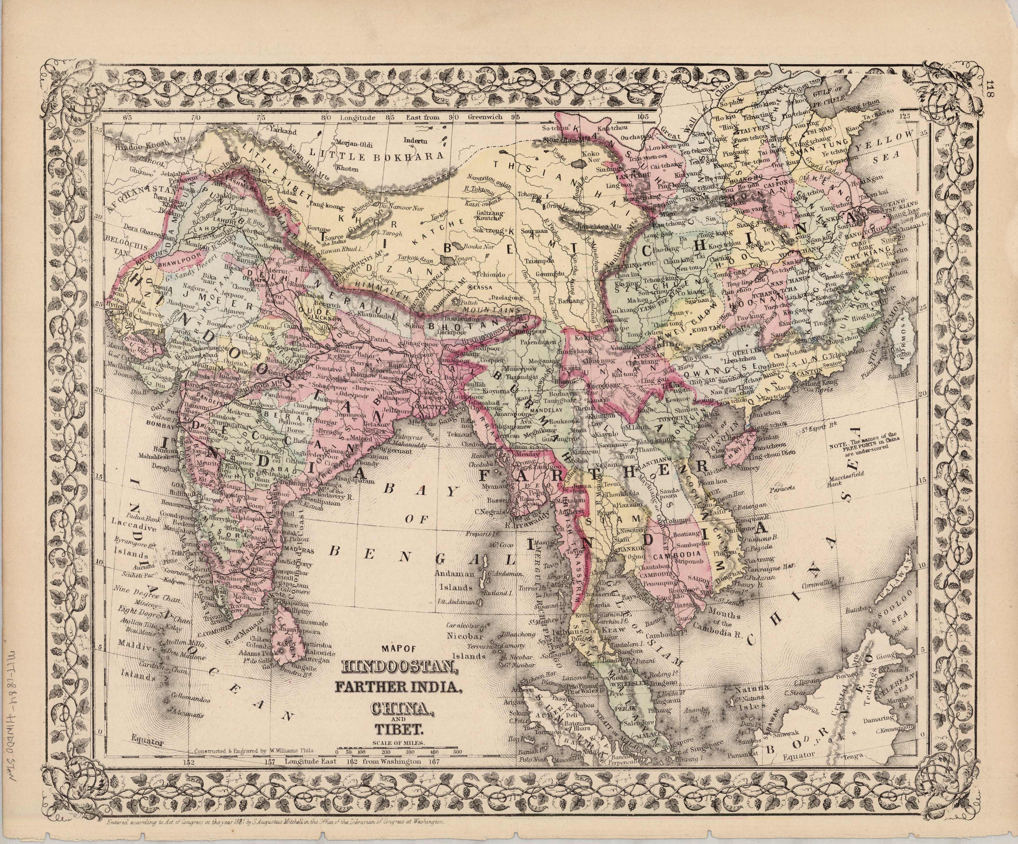 Map of Hindoostan Map of Hindoostan
