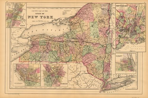 County Map of the State of New York