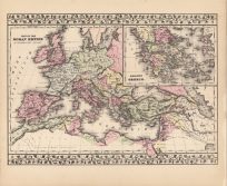Map of the Roman Empire. Ancient Greece