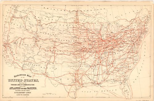 Railroad Map of the United States