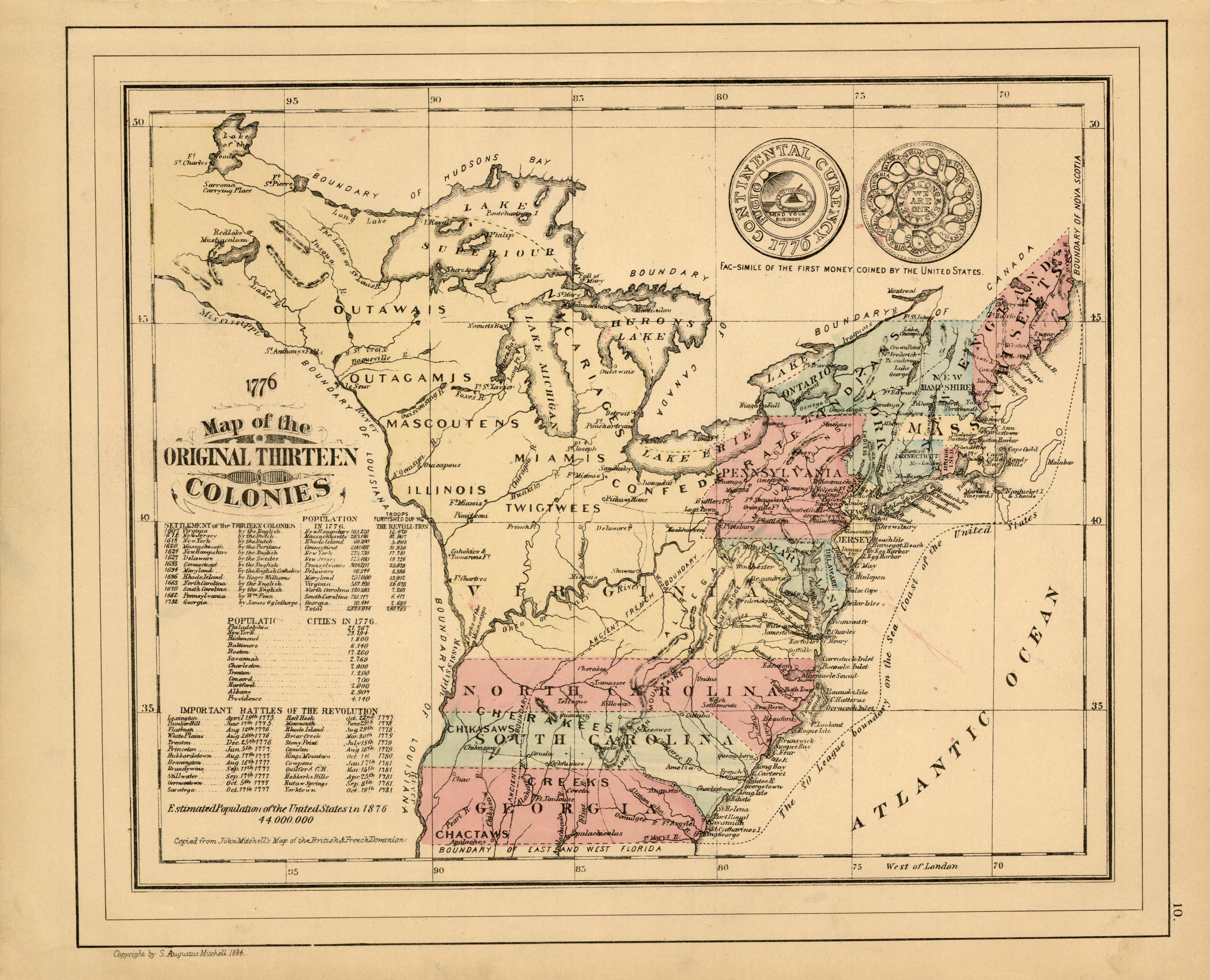 Original Thirteen Colonies