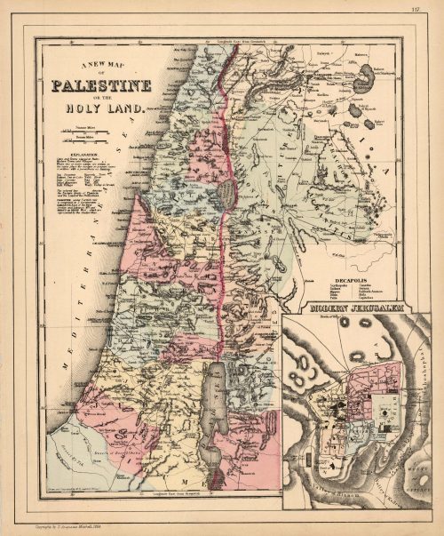 A New Map of Palestine or the Holy Land