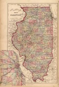 County and Township map of the State of Illinois