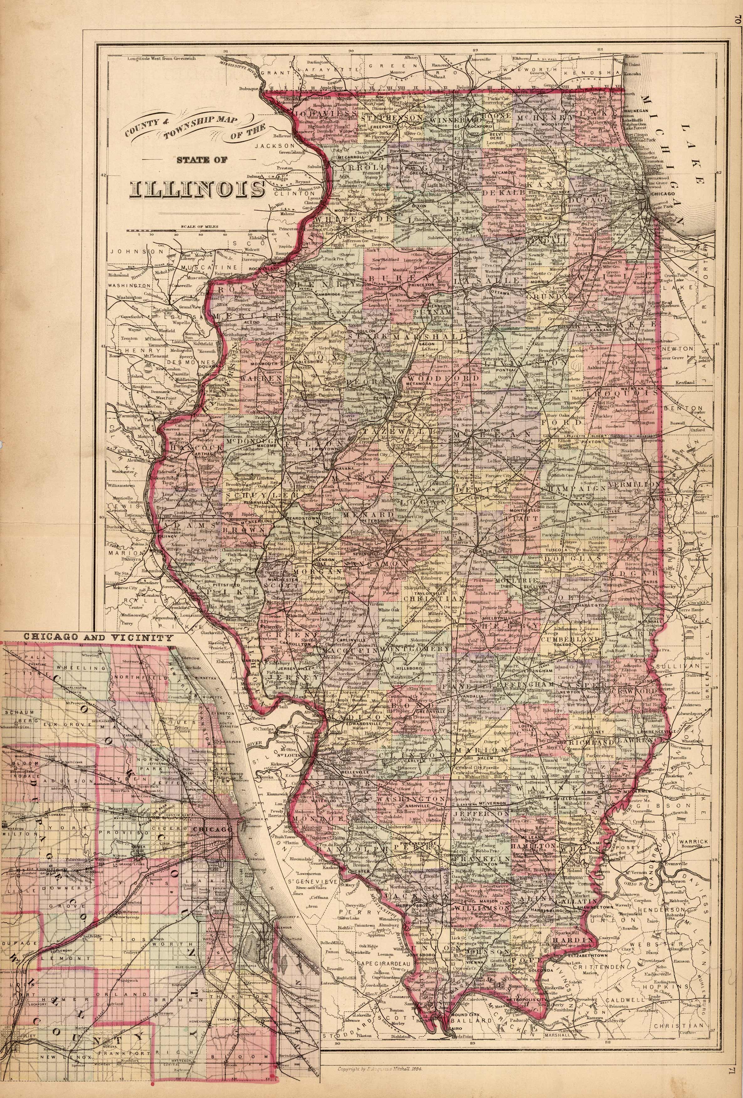 County and Township map of the State of Illinois County and Township map of the State of Illinois