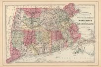 County and Township Map of the States of Massachusetts