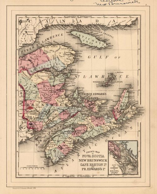 County Map of Nova Scotia