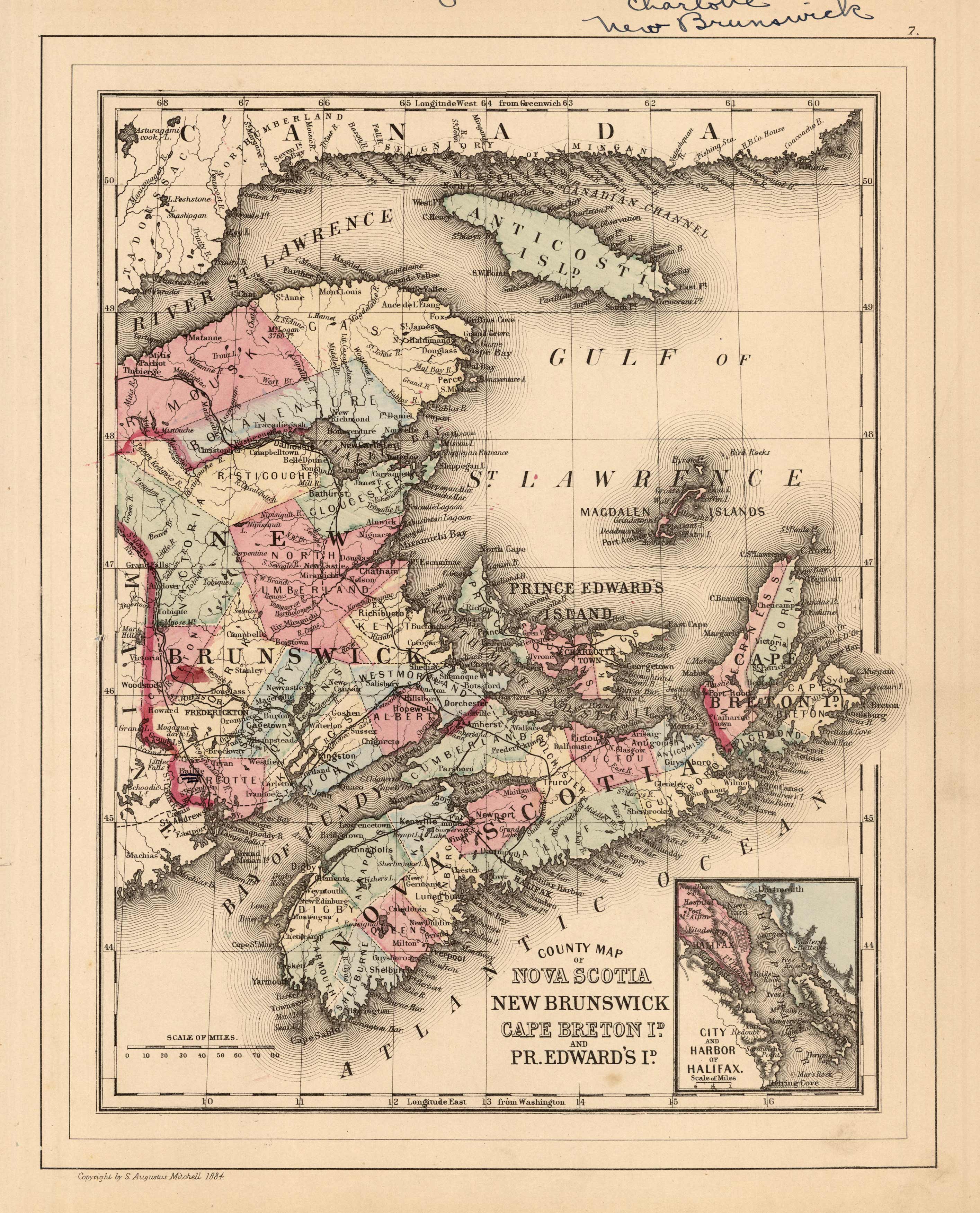 County Map of Nova Scotia County Map of Nova Scotia