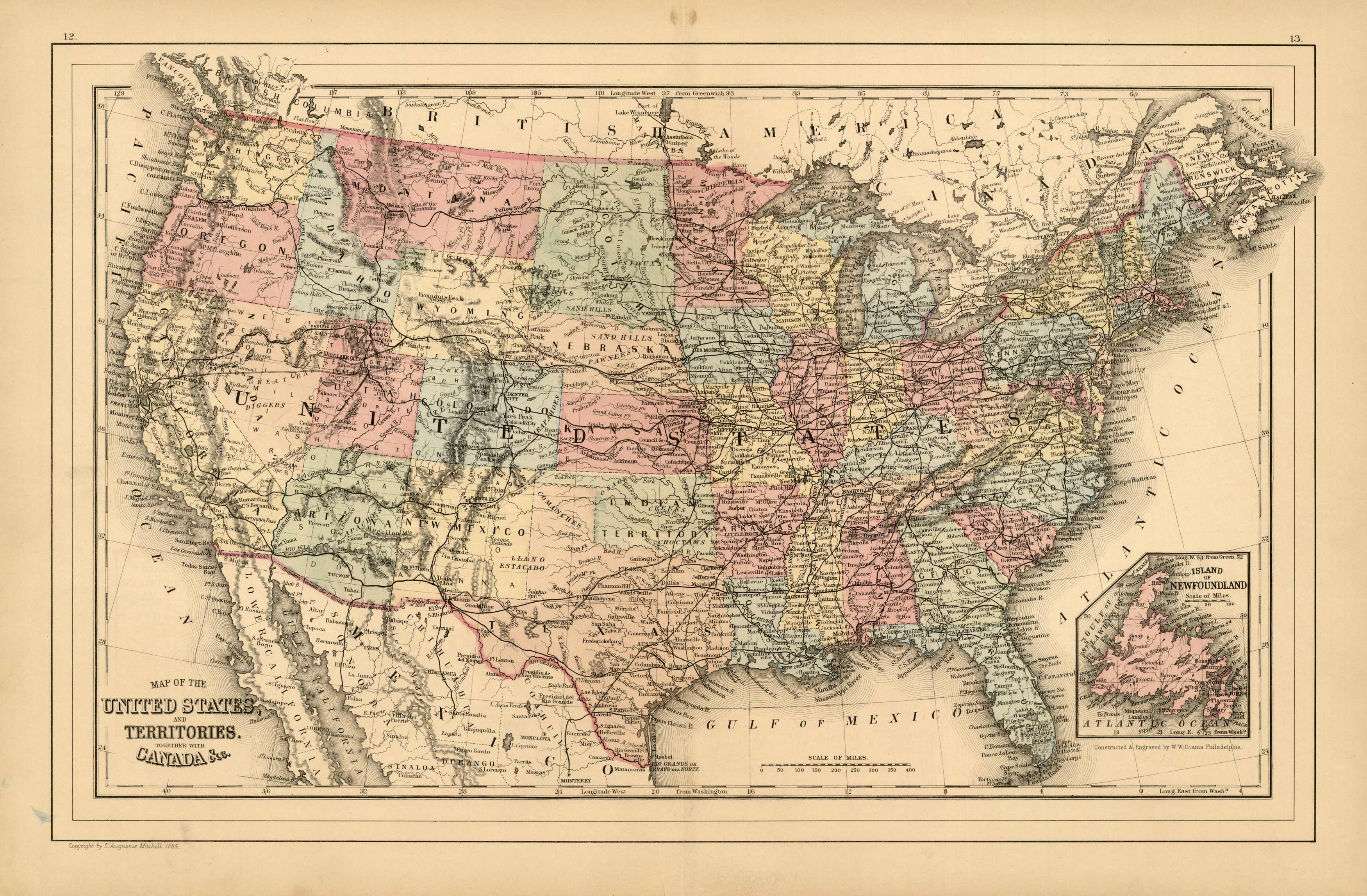 1885 map usa