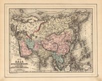 Map of Asia Showing its Gt. Political Divisions