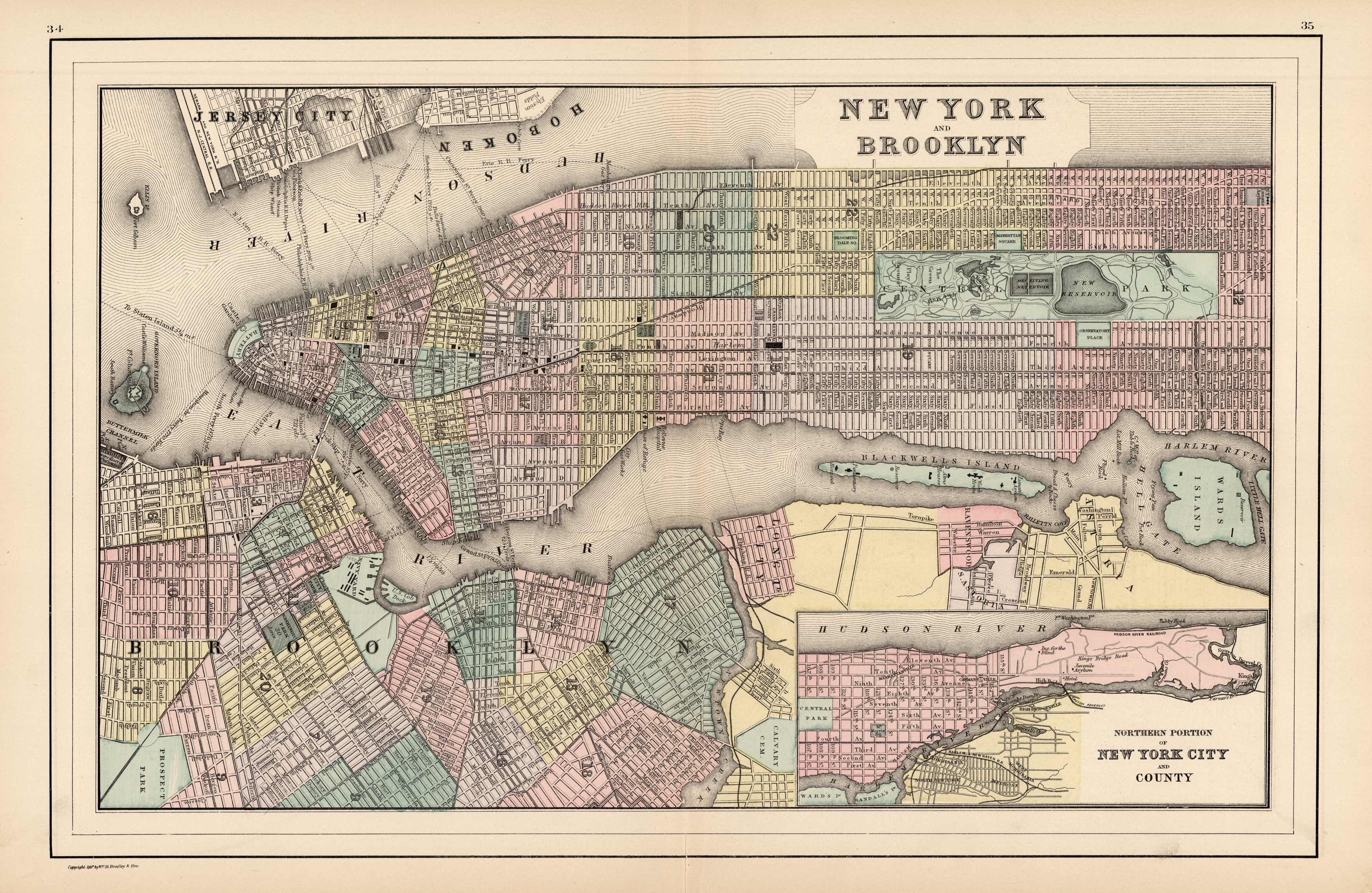 New York and Brooklyn