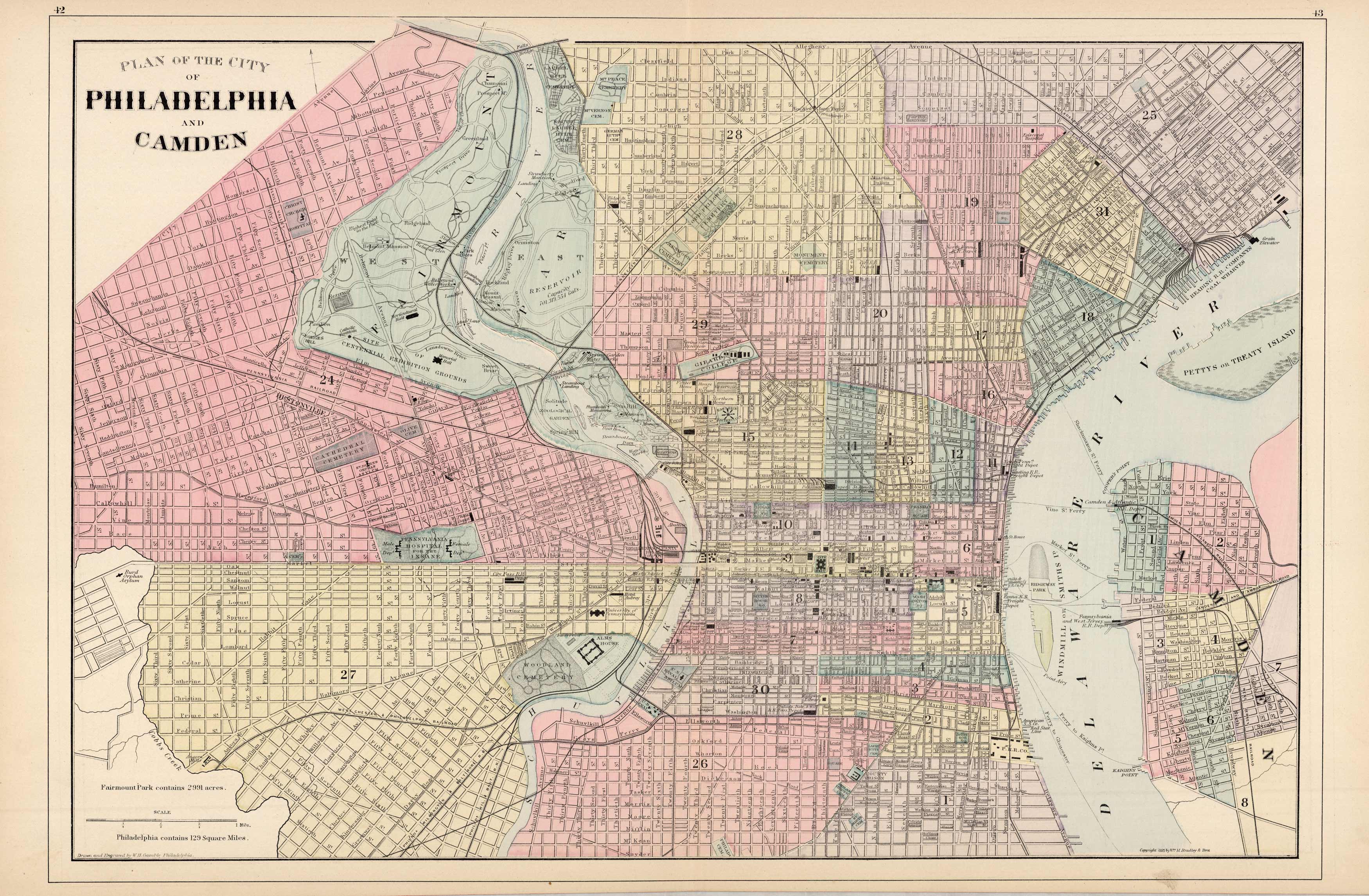 Plan of the City of Philadelphia and Camden Plan of the City of Philadelphia and Camden