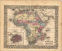 Map of Africa Showing its Most Recent Discoveries