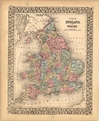 County Map of England and Wales
