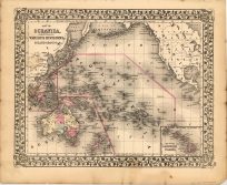 Map of Oceanica exhibiting its various divisions