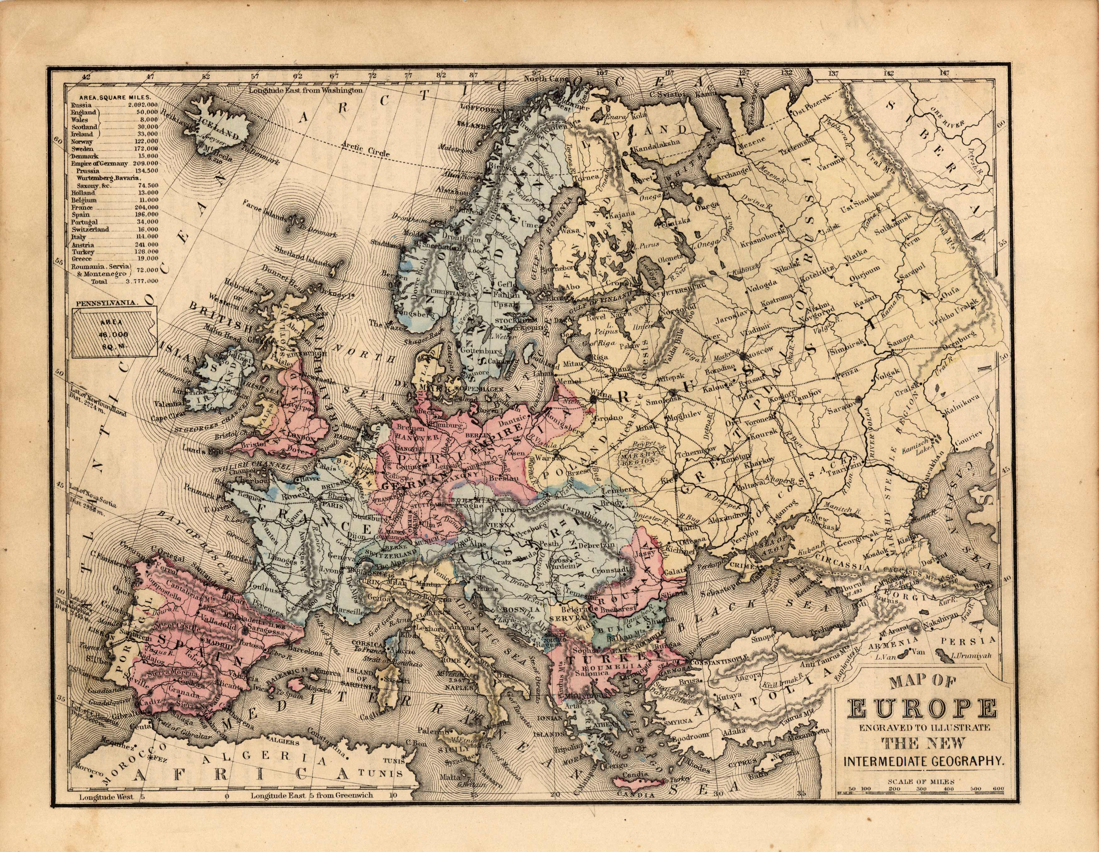 Map of Europe Map of Europe