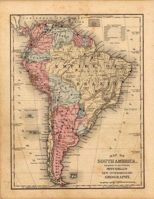 Map of South America