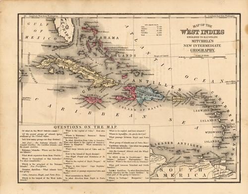 Map of the West Indies