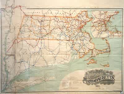 Map of the Railroads of the State of Massachusetts