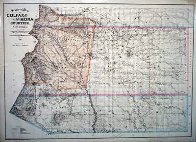 Sectional Map of Colfax and Mora Counties