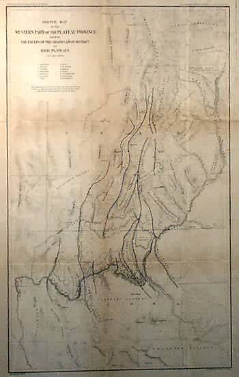 Sketch Map of the Western Part of the Plateau Province Showing the Faults of the Grand Canyon District and High Plateaus
