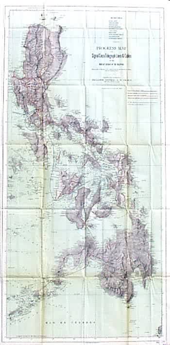 Progress Map of Signal Corps, Telegraph Lines & Cables in the Military ...