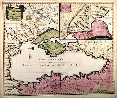 Nouvelle Carte De La Mer Noire et du Canal de Constantinople