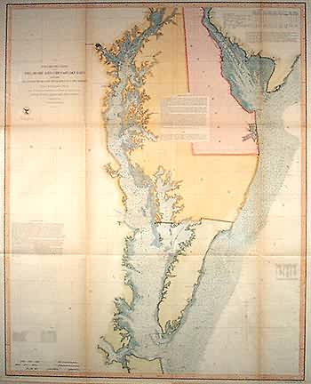 Preliminary Chart of Delaware and Chesapeak Bays and the Sea Coast from Cape Henlopen to Cape Charles