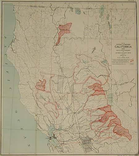 Map of Central and Northern California Showing Suggested sources of Water Suplly for San Francisco and Adjacent Territory and for Irrigation Uses