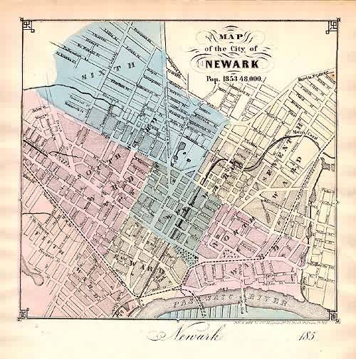 Map of the City of Newark