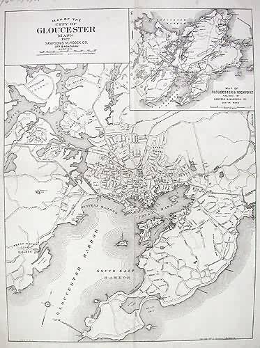 Map of the City of Gloucester
