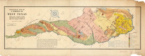 Geological Map of a Portion of West Texas