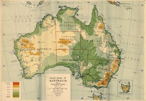 Relief Model of Australia