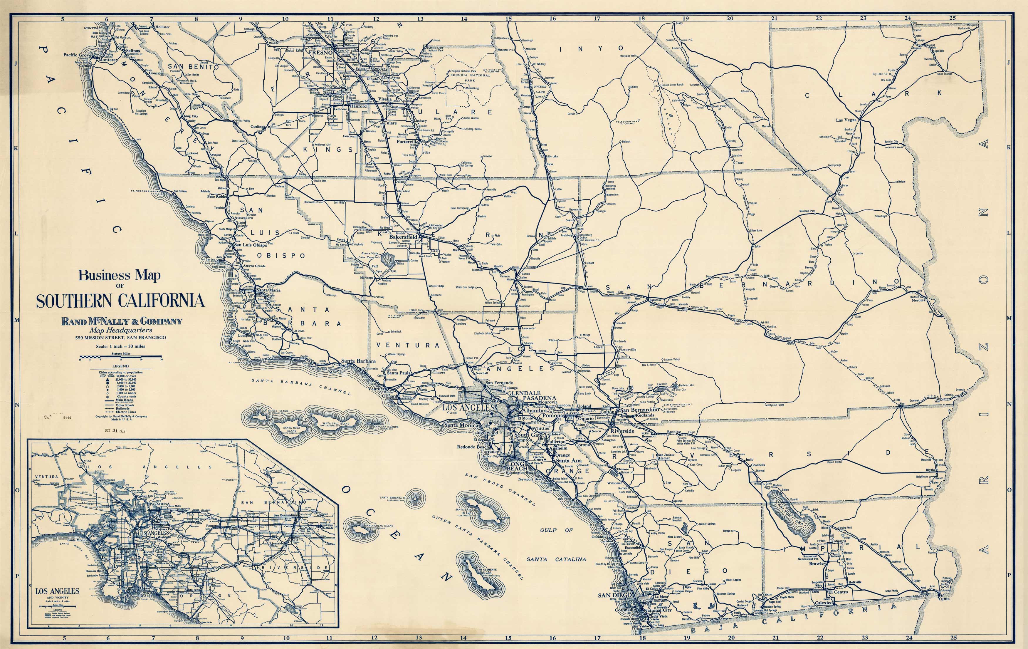 Business Map of Southern California