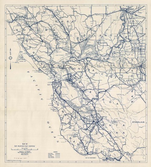 Map of San Francisco Bay Counties